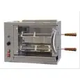 MULTIGRILL A GAS - MOD. CGV2 - Stainless steel supporting structure - N. 1 radiant burner with safety valve - N. 2 + 1 stainless steel sword - Connection 230V SINGLE PHASE - Heating capacity 3,5 KW - Dimensions: cm W 58,7 X D 31,5 X 46,5 h - CE standard