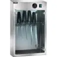 WALL-MOUNT ELECTRIC KNIFE STERILIZER - UV-POWERED - MOD. SUV 10 - CAPACITY 10 KNIVES - RADIATION POWER: N° 1 LAMP UV/C W 16 - SINGLE PHASE 230V/1/50-60Hz - DIM. cm L 43 x D 16 x h 64 - CE APPROVED
