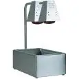 GN FRY WARMER/ SAUCE WARMER - MOD. BI4719D - Stainless steel construction - N. 2 infrared lamps - Power W 250 - Single phase V230 50/60 Hz - Dim. cm L 60 x D 33 x h 68