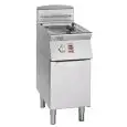 GAS FRYER - MELTING LINE - MOD. FG7113MT - "MELTING" TECHNOLOGY: PROGRAMMED AND GRADUAL INTERMITTENT ELECTRONIC TEMPERATURE CONTROL - N. 1 TANK LT. 13 OF OIL - N. 1 NEUTRAL COMPARTMENT WITH DOOR - DIMENSIONS CM L 40 X D 70 X h 90 - Weight Kg 68