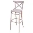 STOOL AMELIA - MOD. SG 027 - BEECH WOOD STRUCTURE - PLYWOOD SEAT - FOR INDOOR USE - DIM. Cm L 46 x D 52 x H 113 - SEAT HEIGHT cm 80 - CE STANDARD