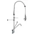 SHOWER SPRAY UNIT - MOD. DMFB40D20M - WITH SINGLE FAUCET MIXER - BLACK CLINICAL LEVER - INCLUDES SERVICE TAP - HEIGHT cm 70