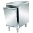 Stainless steel swinging hopper  - worktop thickness cm 4