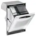 STAINLESS STEEL WASTE HOPPER - Line ICE - Mod. IC TRR 50/60 BF - Fixed inner container - Bench hole cm L 44 x 50/60 H (depending on model)