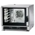 ELECTRIC CONVECTION OVEN FOR GASTRONOMY AND PASTRY - MOD.MID 5 MEC - WITH DIRECT STEAM - THREE-PHASE POWER SUPPLY 400V/3/50Hz - POWER KW 6.45 - CAPACITY: 5 X (GN 1/1; 60X40) - DIMENSIONS Cm W 84 X D 91 X H 75