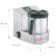 CUTTER WITH COOKING SYSTEM - Mod. HOTMIXPRO GASTRO - Multifunction: mixer, cutter, cooking system - Bowl capacity lt 2 - Temperature +24°/+190° C - Power W 2300 - Dimensions cm W 25,8 x D 31,2 x 29,6h