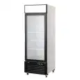 UPRIGHT FRIDGE - Mod. MCF8714GR - VENTILATED COOLING - CAPACITY LT 610 - N. 1 GLASS DOOR - TEMPERATURE 0°/+8°C - Dim. cm L 68,5 x D 80,5 x h 206,5 - CE APPROVED
