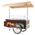 ICE CREAM CART - VENTILATED - CAPACITY N. 8 CARAPINE - AIR-COOLED CONDENSING UNIT - TEMPERATURE -16/-14°C - Size cm. W 200 x D 128,5 x h 208,1