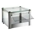 AMBIENT DISPLAY - Mod LC42O - N 1 DISPLAY SHELF - TEMPERED GLASS FRONT AND SIDES - POLYCARBONATE DOORS - DIM cm L 37 x D 37 x h 24