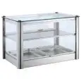 AMBIENT DISPLAY - MOD. LC43O - N. 2 DISPLAY SHELVES - TEMPERED GLASS FRONT AND SIDES - POLYCARBONATE DOORS - DIM. Cm L 57 x D 37 x h 30 - EC STANDARDS