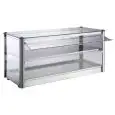 AMBIENT DISPLAY - MOD. LC93O - N. 2 DISPLAY SHELVES - TEMPERED GLASS FRONT AND SIDES - POLYCARBONATE DOORS - DIM. Cm L 87 x D 37 x h 39 - EC STANDARDS