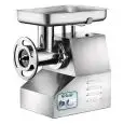 COMMERCIAL MEAT MINCER 32/TN (removable mincing set) - Stainless steel mincing set - Reverse function - Power hp 3 - 2200W 230/400V Three phase - Production per hour Kg/h 300-500 - CE APPROVED