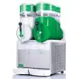 SLUSH MACHINE - MOD. ATLAS 2 L - 2 BOWLS - N. 1 COMPRESSOR - THERMOSTAT FOR CHILL MODE - CAPACITY LT 15 + 15 - Dim. Cm. L 46 x D 53 x h 90 - CE APPROVED