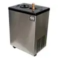 Bottle cooler on stand with castors, FAST CHILLER mod. FS2X - Capacity 2 bottles - Ideal for cooling wine and other drinks in just a few minutes - Gas cooling - Consumption W 200 - Single phase supply - Dim. cm 50 x 37 x 72 h - 45 Kg