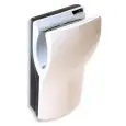 LATEST GENERATION ELECTRIC HAND DRYER - Mod. DUALFLOW - White ABS - Vertical insertion - Superfast and super-powerful - Energy saving