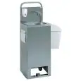 AUTONOMOUS HANDWASH - MOD. 806519 - WITHOUT CONNECTING WATER AND DRAIN - ONLY HOT WATER - CAPACITY N. 2 TANKS OF Lt 13 - DIMENSIONS cm L 41,7 x P 34,5 x 120 h