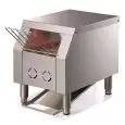 CONVEYOR TOASTER - MOD. ROLLER VV - PRODUCTION PER HOUR N. 65/360 TOASTS - SUPPLY V 230/50Hz - POWER W 1300 - DIMENSIONS Cm L37 X D48 X h34 - EC STANDARDS