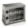 TOASTER - MOD. GENOVA 6 - N. 2 FLOORS - TOAST CAPACITY N. 12 - SUPPLY V 230/50Hz SINGLE PHASE - POWER W 3000 - DIMENSIONS Cm L47,5 X D26,5 X h36,5 - EC standards