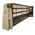 SELF SERVICE PANE DISPLAY - Mod. SELF SERVICE C - PICKING WITH GLOVES - DRAWERS 50 LT WITH HYGIENIC FLAP - AVAILABLE WITH 2 OR 3 COLUMNS