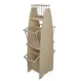 BAGUETTE HOLDER DISPLAY - Mod. LIBRA - WITH 5 BASKETS - DIMENSIONS CM L 39 x D 50 x 136h
