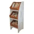 BREAD DISPLAY - Mod. VIRGO - WITH 3 INCLINED BASKETS - DIMENSIONS cm L 56 x D 50 x 150h