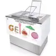 GELATO POZZETTI COUNTER - WITHOUT STORAGE - MOD. FAST 6 - VENTILATED COOLING - SINGLE PHASE V 230/50Hz - N. 6 POZZETTI - BUILT-IN CONDENSING UNIT - DIM. Cm L 110 x D 70 x h 100,2