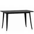 Table - colour black - Structure in metal painted - Model 1418-CT120N-01