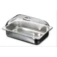 POLYCARBONATE DOME LID FOR ICE CREAM PANS - DIMENSIONS mm. W 360 x D 250 x 80 h