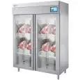 MEAT MATURING AND CONSERVATION CHAMBER - MOD. 141CTMAX PV - INDUSTRY 4.0 - TOUCH SCREEN PANEL - HUMIDITY MANAGEMENT - OPERATING TEMPERATURE -6°/+40°C - CAPACITY Kg 120 - 2 GLASS DOORS - DIM. Cm L 144 x W 80 x H 202 - CE STANDARD