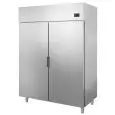 UPRIGHT FRIDGE - STAINLESS STEEL - Mod. 96TN - Gastronorm 2/1(cm 65 x 53) - DOUBLE DOOR - VENTILATED COOLING - CAPACITY L 1400 - ENERGY EFFICIENCY C - TEMPERATURE  -2° / +8° C - Dim. Cm L 144 x D 80 x h 202 - CE approved