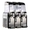 ELECTRONIC SLUSH MACHINE - MOD. FIRST CLASS 3 - ALSO SUITABLE FOR SORBETS AND COCKTAILS - TRIPLE BOWL - No. 1 COMPRESSOR - CAPACITY 12L + 12L + 12L - COOLS PROUCT FROM BELOW UPWARDS - Dim. Cm. L 62 x D 56 x h 78 - CE APPROVED