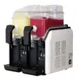 ELECTRONIC SLUSH MACHINE - MOD. BIG BIZ 2 - ALSO SUITABLE FOR SORBETS, COLD CREAMS AND COCKTAILS - TWIN BOWL - No. 1 COMPRESSOR - CAPACITY 6L + 6L - COOLS PROUCT FROM BELOW UPWARDS - COMPACT - Dim. Cm. L 44 x D 47,6 x h 55,5 - CE APPROVED