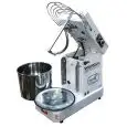 SPIRAL MIXER WITH TILTING HEAD AND EXTRACTABLE BOWL - SUITABLE FOR HIGH HYDRATION DOUGH - BRAND: FAMAG - MOD. IM8S/10V/RIB/HH - No. 10 SPEED SETTINGS - DOUGH PER CYCLE Kg. 8 - SINGLE PHASE V 230 - DIM. Cm L 52 X D 28 X h 43 - CE APPROVED