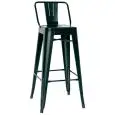 STOOL - MOD. MC012 - SHEET METAL STRUCTURE - SEAT HEIGHT cm 76,5 - FOR INTERNAL USE - DIM. cm W 30 x D 30 x h 98,5 - CE STANDARD