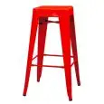 STOOL - MOD. BT503 - SHEET METAL STRUCTURE - SEAT HEIGHT 76 cm - STACKABLE UP TO 4 PIECES - FOR INDOOR USE - DIM. cm W 30 x D 30 x h 76 - CE STANDARD