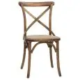 CHAIR - MOD. HT36 - ANTIQUE EFFECT WOODEN STRUCTURE - RATTAN SEAT - SEAT HEIGHT 45 cm - FOR INDOOR USE - DIM. cm L 50 x D 54 x h 89 - CE STANDARD