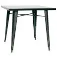 TABLE - MOD. 36D - ANTIQUE SHEET METAL STRUCTURE - DIM. cm W 80 x D 80 x h 75 - CE STANDARD