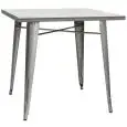 TABLE - MOD. 236D - METAL STRUCTURE PAINTED WITH TRANSPARENT VARNISH - DIM. cm W 80 x D 80 x h 76 - CE STANDARD