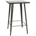 TABLE - MOD. GT28 - ANTIQUED EFFECT PAINTED METAL STRUCTURE - DIM. cm L 65 x D 65 x h 107 - CE STANDARD