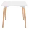 TABLE - MOD. K54 - WOOD AND STEEL STRUCTURE - ENCIMERA DE MDF LACADO - DIM. cm W 80 x D 80 x h 74 - CE STANDARD