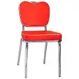 CHAIR - MOD. C2842 - CHROMED STEEL STRUCTURE - SEAT AND BACKREST IN ECO-LEATHER - SEAT HEIGHT 46 cm - FOR INDOOR USE - DIM. cm W 45 x D 53 x h 85 - CE STANDARD
