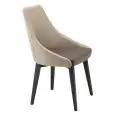 KONTEA ARMCHAIR - MOD. 590 - STRUCTURE WITH 4 LEGS IN WOOD - SEAT AND BACKREST UPHOLSTERED IN FABRIC - SEAT HEIGHT 46 cm - FOR INTERNAL USE - DIM. Cm L 58 x D 58 x H 85 - CE STANDARD