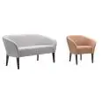 KYK COLLECTION - MOD. KYK - WOODEN FEET - UPHOLSTERED SEAT AND BACK - FABRIC UPHOLSTERY - FOR INDOOR USE - OTHER FINISHES ARE AVAILABLE ON REQUEST - CE STANDARD