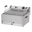 ELECTRIC FRYER - COUNTERTOP - SUITABLE FOR PATISSERIE - WITH DRAIN TAP - BECK LINE - Mod. FPR 30 - Oil capacity 30L - Power kW 15 - Three phase - Dimensions cm L 67 x D 65 x 37h - Ce standards
