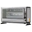 ELECTRIC VERTICAL ROTISSERIE - MOD. ELBA12/PE - CAPACITY N.12 POLLI - N. 3 stainless steel tubular rods mm 12 x 12 mm Lenght cm 76 - Resistors with relative switches - Power 5,5 Kw - Connection 400 V THREE-PHASE - Dimensions: Cm W 92,1 x D 37,1 x 65 h