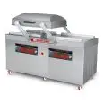 FLOOR-STANDING CHAMBER VACUUM PACKAGING MACHINE GIOVE LINE - Mod XL 80 DOUBLE - N 4 SEALING BARS mm 800