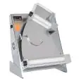 PIZZA DOUGH SHEETER - ROLLING MACHINE - 2 SETS OF ROLLERS (top roller inclined) mod. DSA 420 TG - SENSORED AUTOMATIC START-UP - ADJUSTABLE TIMER - Roller length cm 40 - Power hp 0,33 - 230 V single phase - CE APPROVED