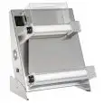 PIZZA DOUGH SHEETER - ROLLING MACHINE - PARALLEL ROLLERS - ELECTRIC PEDAL - mod. DSA 420 RP - Roller length cm 40 - Power kW 0,25 - Supply 230 V single phase - Dimensions L 58,5 x D 43,5 x H 71,5 cm - Weight Kg. 38 -  CE APPROVED