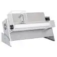 PIZZA DOUGH SHEETER - ROLLING MACHINE - SINGLE ROLLER, ELECTRIC PEDAL - mod. DMA 310/2 - Power hp 0,33 -  230 V single phase - Dimensions  L 65 x D 32 x H 41 cm - Weight Kg.22 - Pizza dimensions cm.14/30 - CE APPROVED