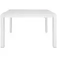 Table - colour white - Structure in metal painted, extendable top in lacquered MDF - Model 1457-65dt